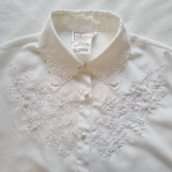Vintage embroidered flowy shirt - Picture 3 of 6